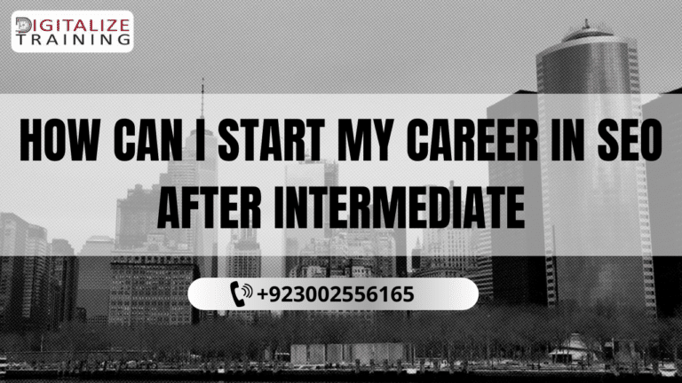 How can you make a career in SEO after intermediate