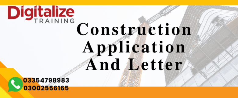 construction application letter sample