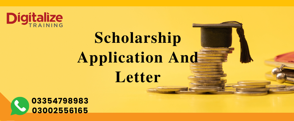 Scholarship application and letter